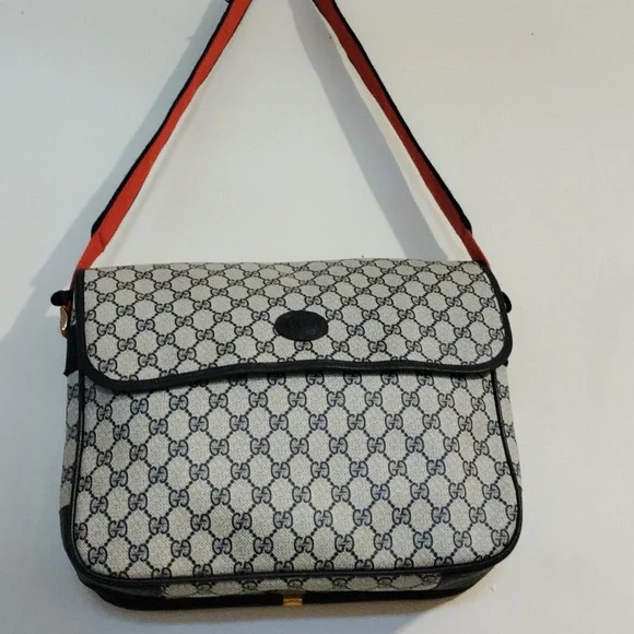 Gucci Blue Messenger Bag/Wallets Authentic Vintage - Picture 1 of 16